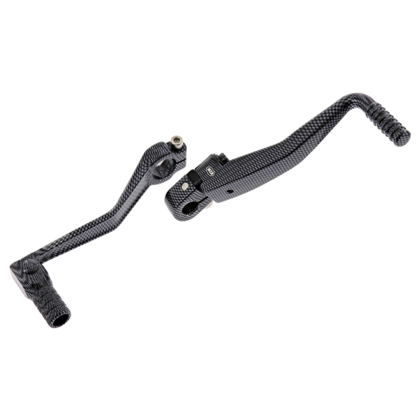 SET Kickstarterhebel mit klappbarem Fußschalthebel (carbon), Simson S50, S51, S53, S70